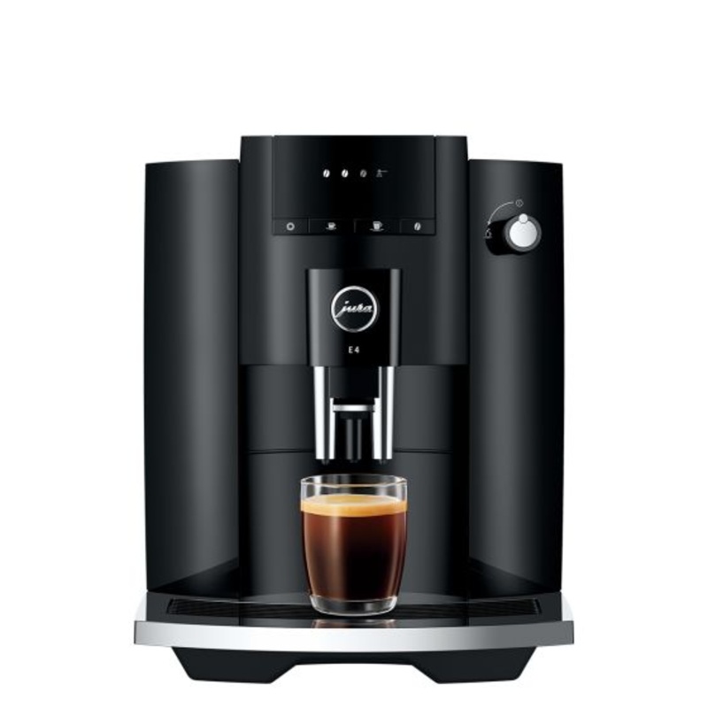 E4 Piano Black Coffee Machine