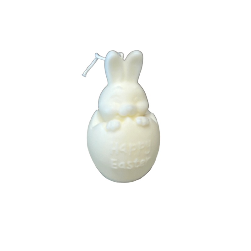 Easter Bunny Candle, Unscented "Happy Easter
