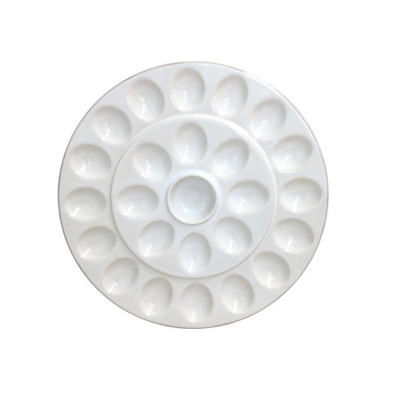 Egg Platter Cook & Host - White