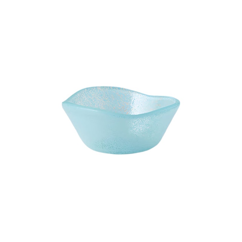 Glass Dipping Bowl Blue