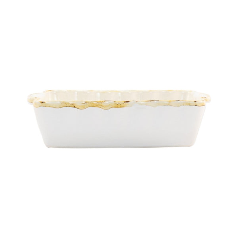 Italian Bakers White Small Rectangular Baker