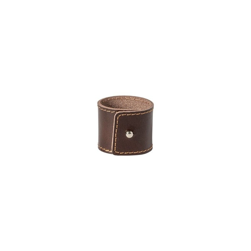 Leather Napkin Rings, Set/4- Brown