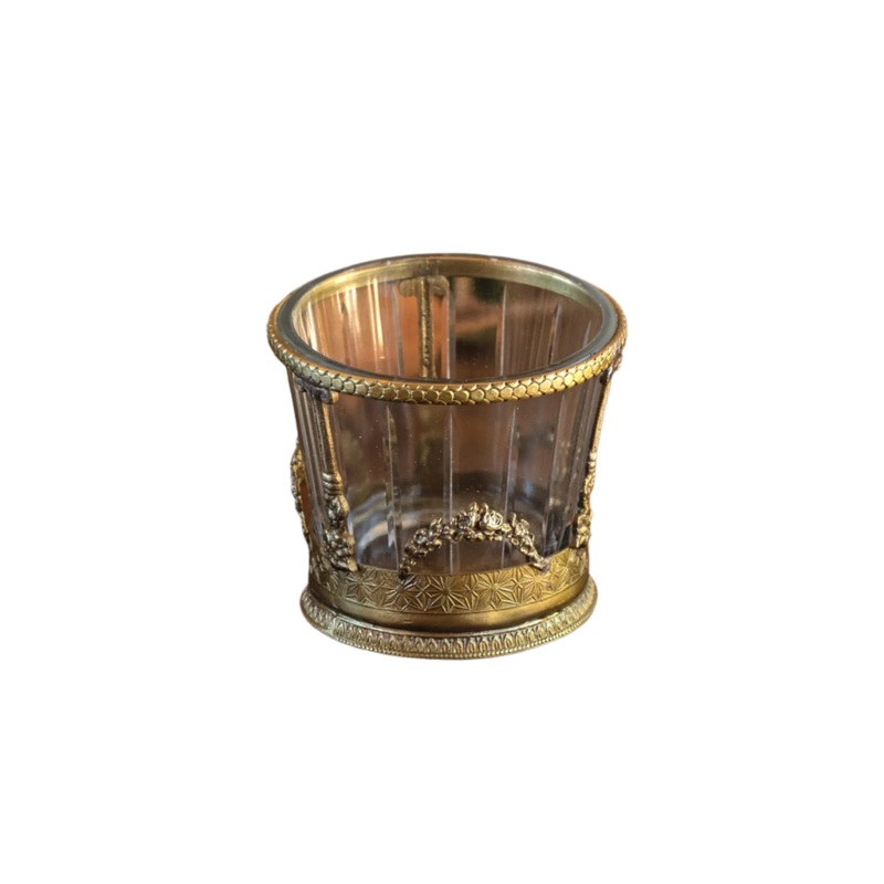 Antique Gold Vanity Candle Holder - AS IS