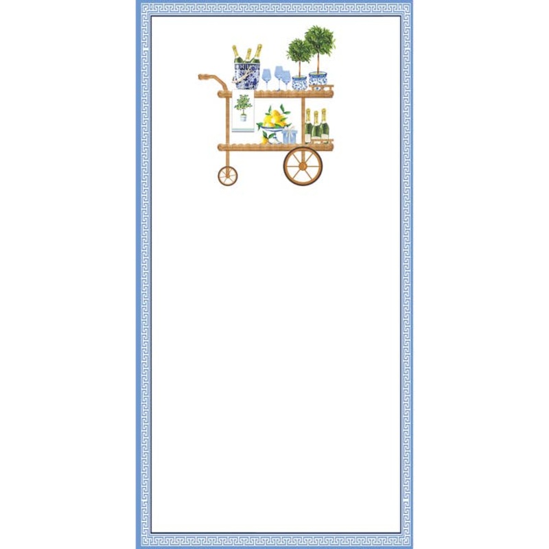 Bar Cart Notepad, 4.25x8.5