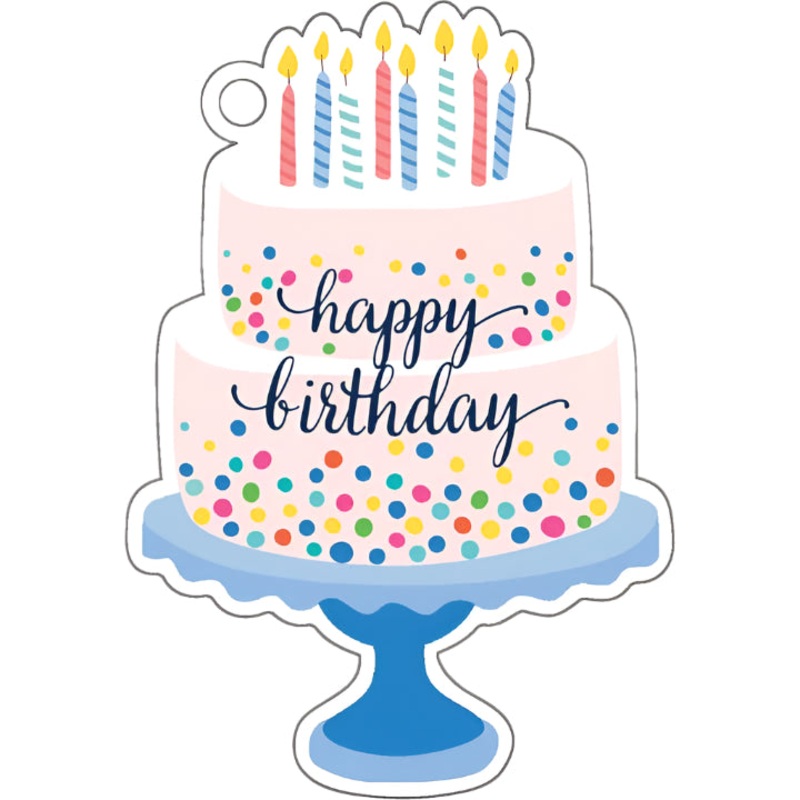 Birthday Cake Die-Cut Gift Tags