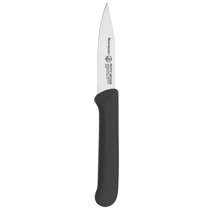 Black Clip Point Paring Knife w/Sheath, 3