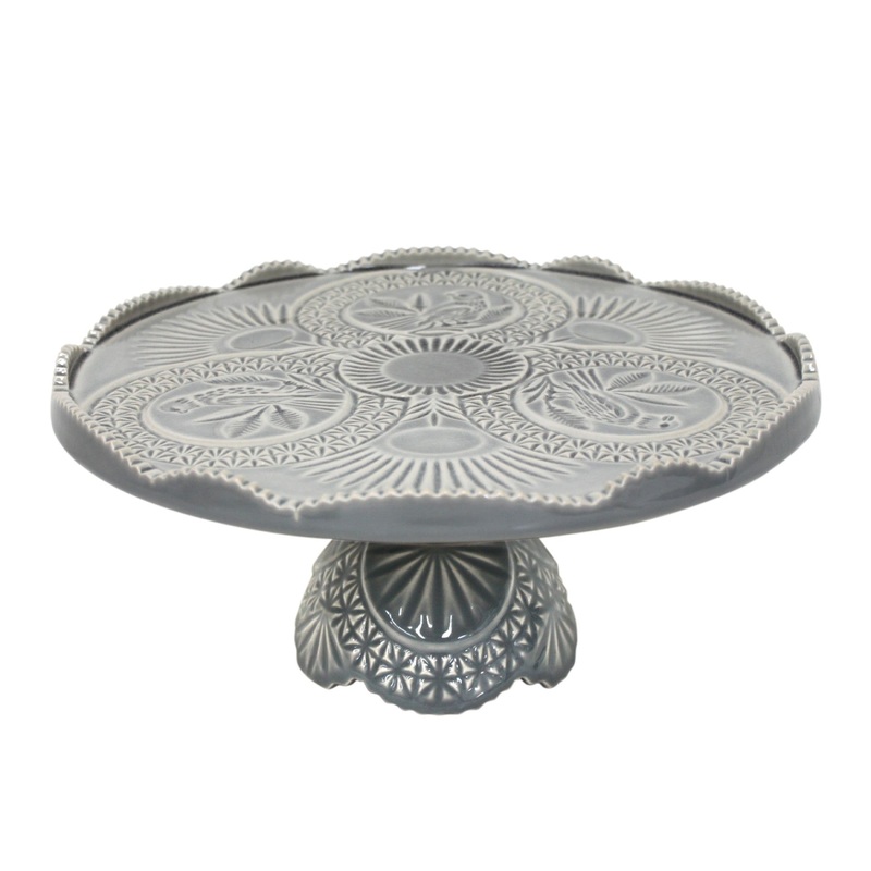 Cristal Footed Cake Plate
