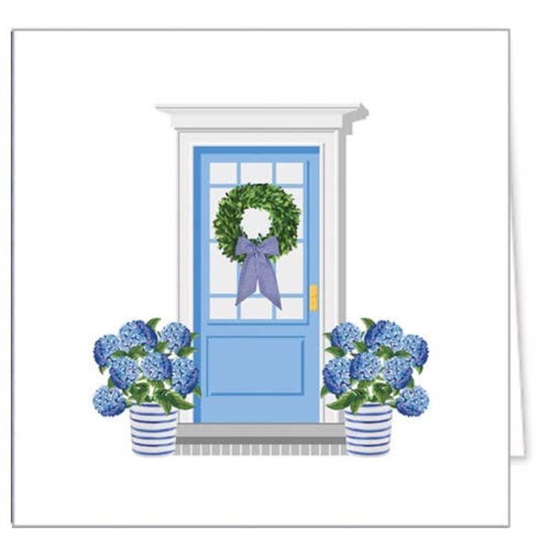 Hydrangeas Front Door Gift Enclosure Cards
