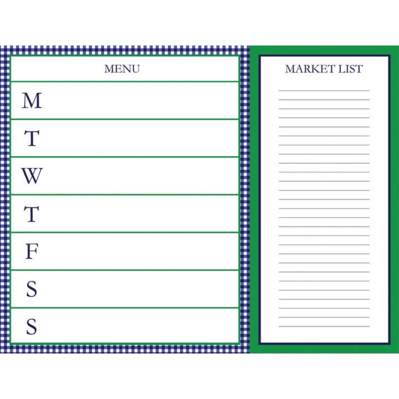 Notepad Meal Planner with Tear Off Market List