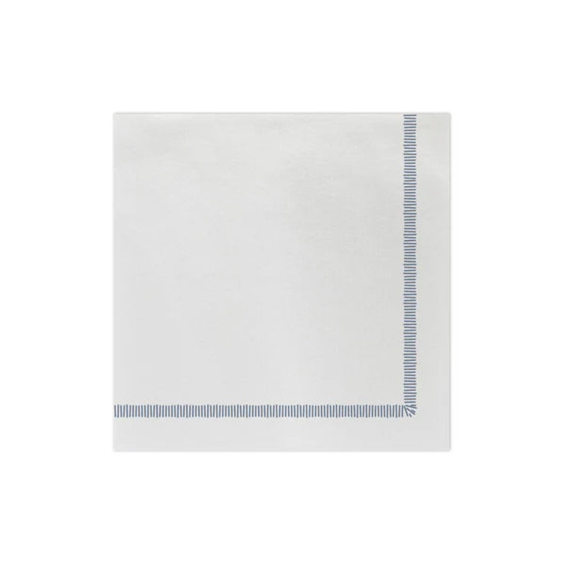 Papersoft Napkins, Fringe Blue Dinner (Pack/20)