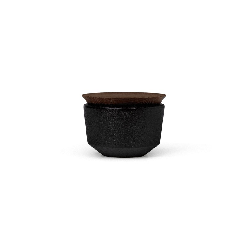 Salt Cellar w/ Lid - Black
