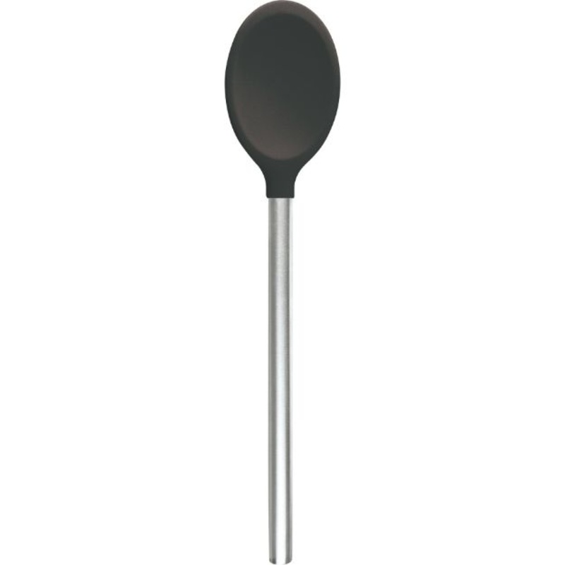 Silicone Mixing Spoon SS Handle Charcoal