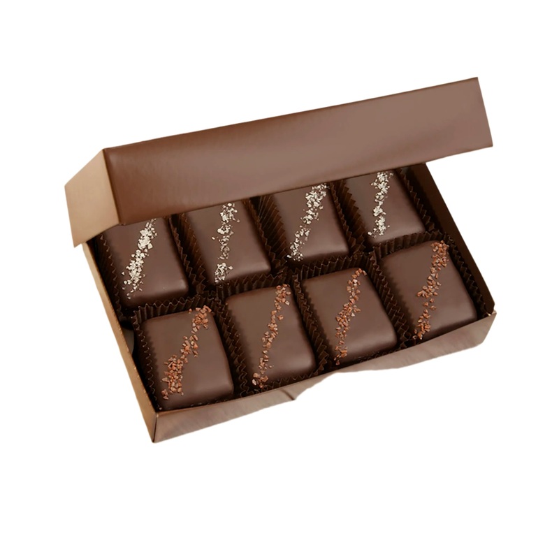 Truffle Fudge Bites - Chocolate & Caramel and Dark with Sea Salt (8PC)
