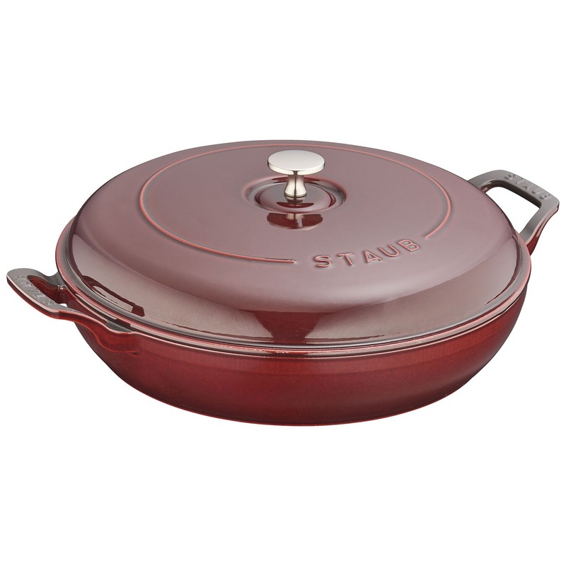 Cast Iron Braiser 3.5 QT Grenadine
