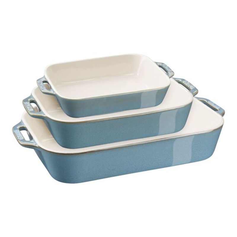 Ceramic Rectangular Baking Dish, Set/3