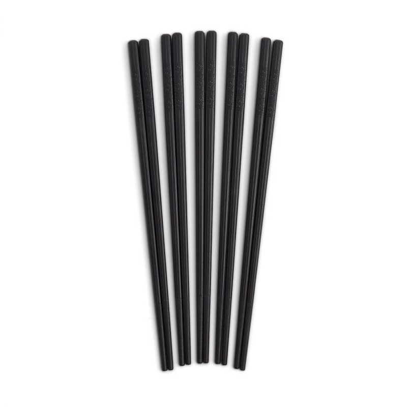 Fiberglass Cooking Chopsticks, black, Set/5 pairs