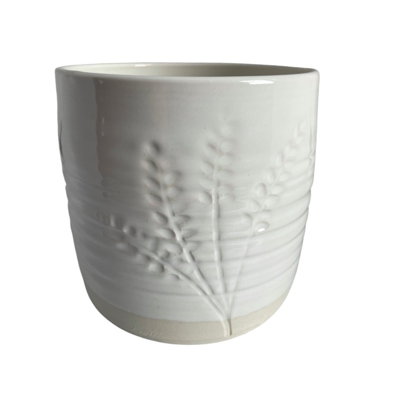 Lavender Etched Crock, Large