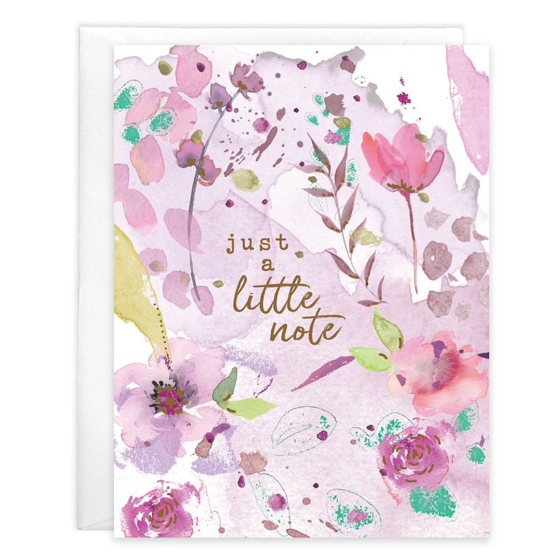 Thinking of You Greeting Card - Graceful Flowers