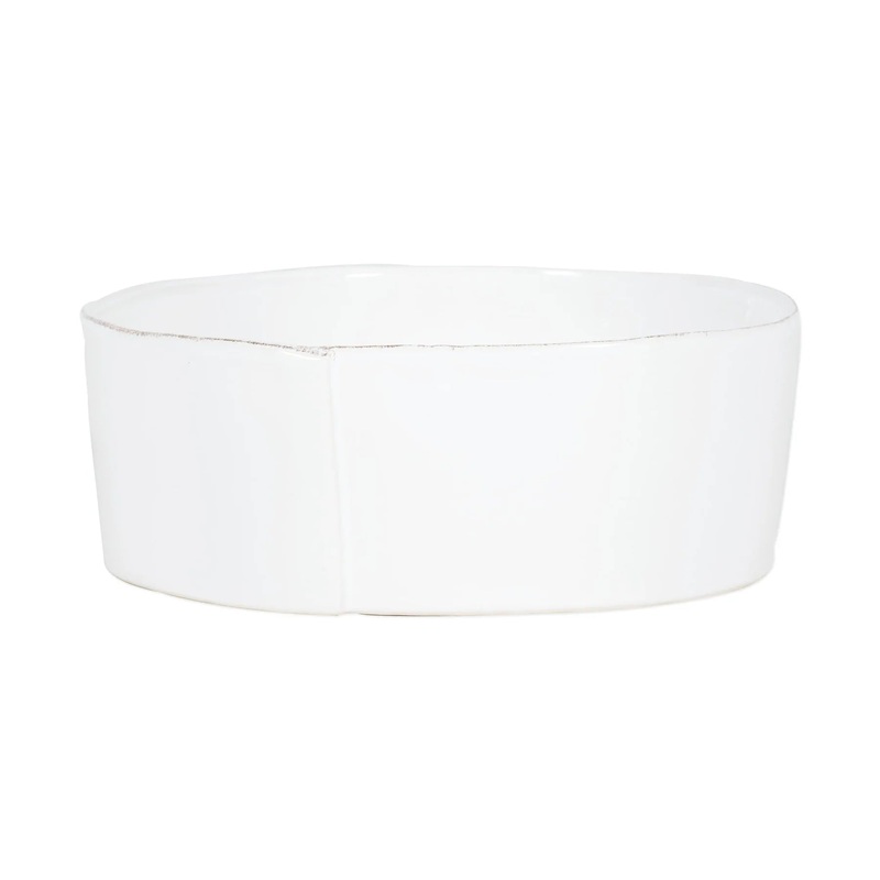 Lastra White Large Serving Bowl