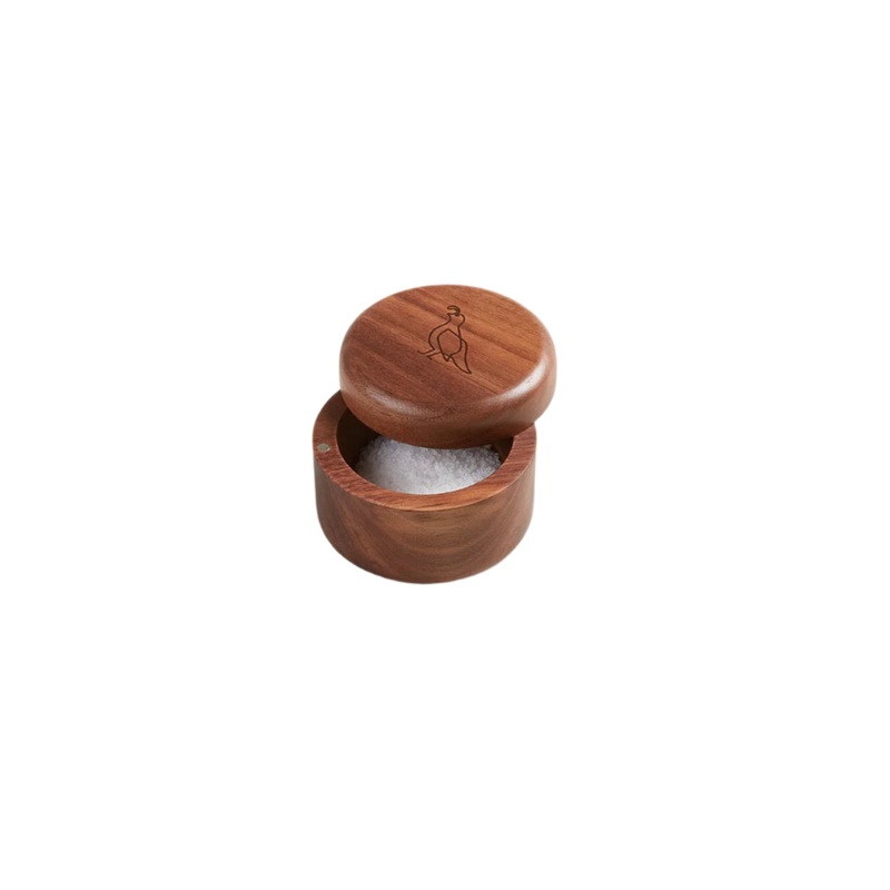 Solid Walnut Salt Keeper
