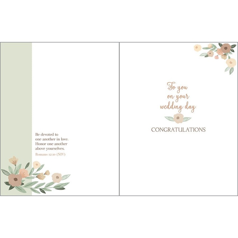 Wedding, Botanical Cake Card