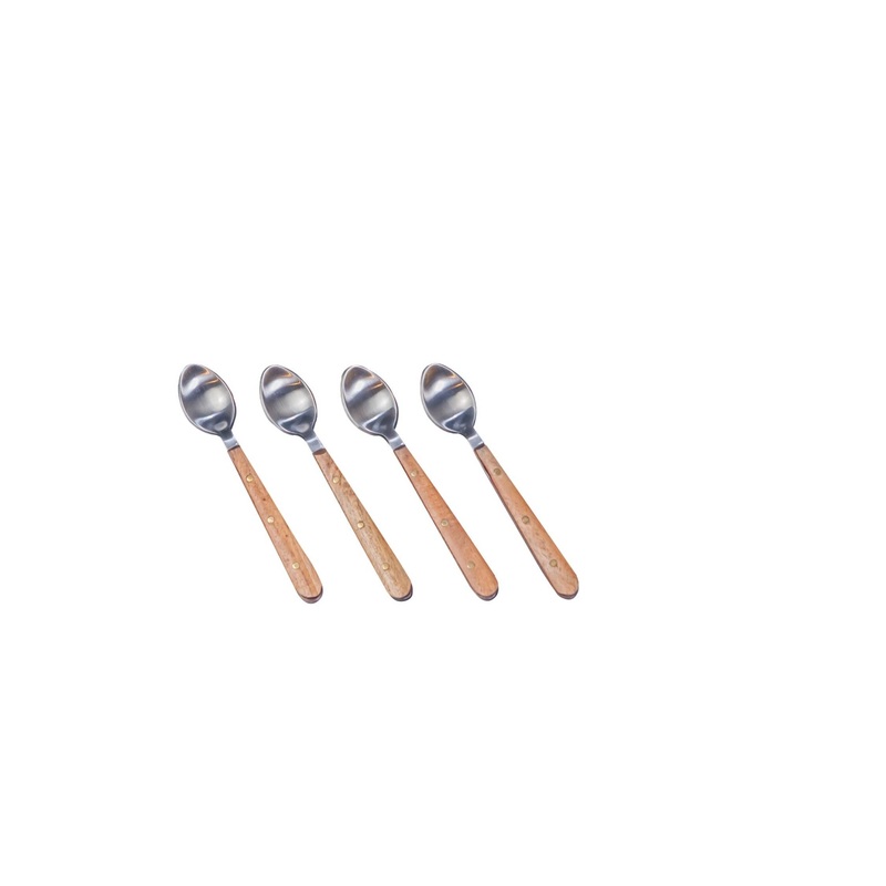 Cocktail Spoons w/ Wood Handles in Giftbox - S/4