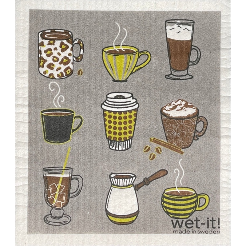 Coffee Shop Swedish Dishcloth