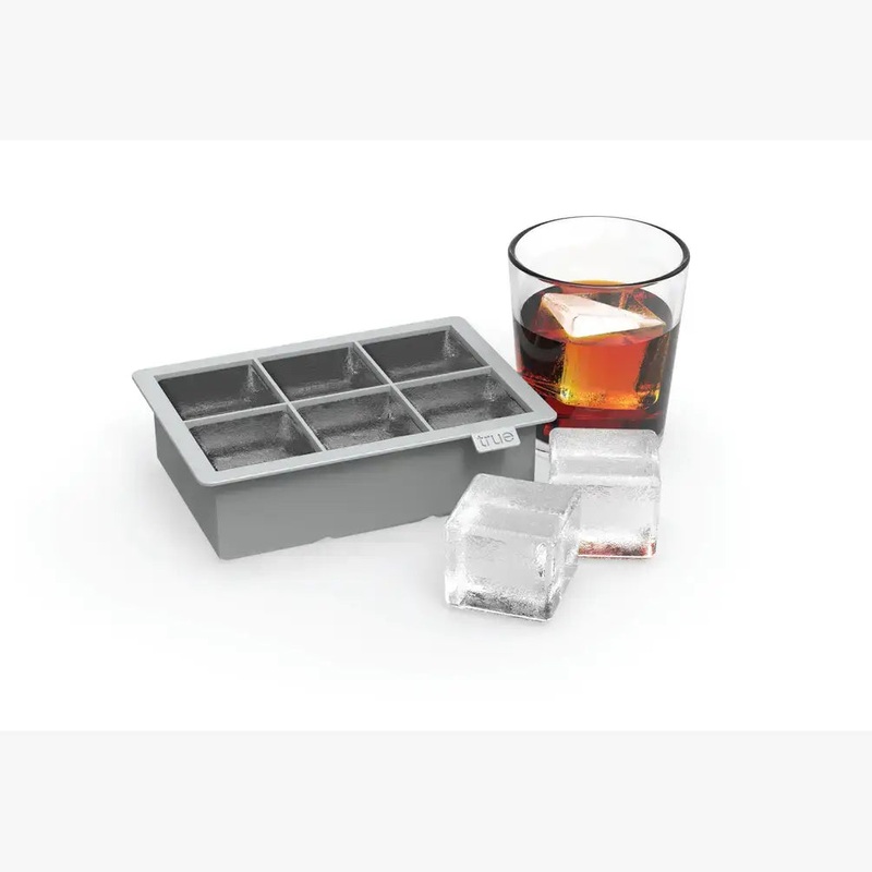 Colossal Silicone 2" Ice Cube Tray - Gray or Red: Gray