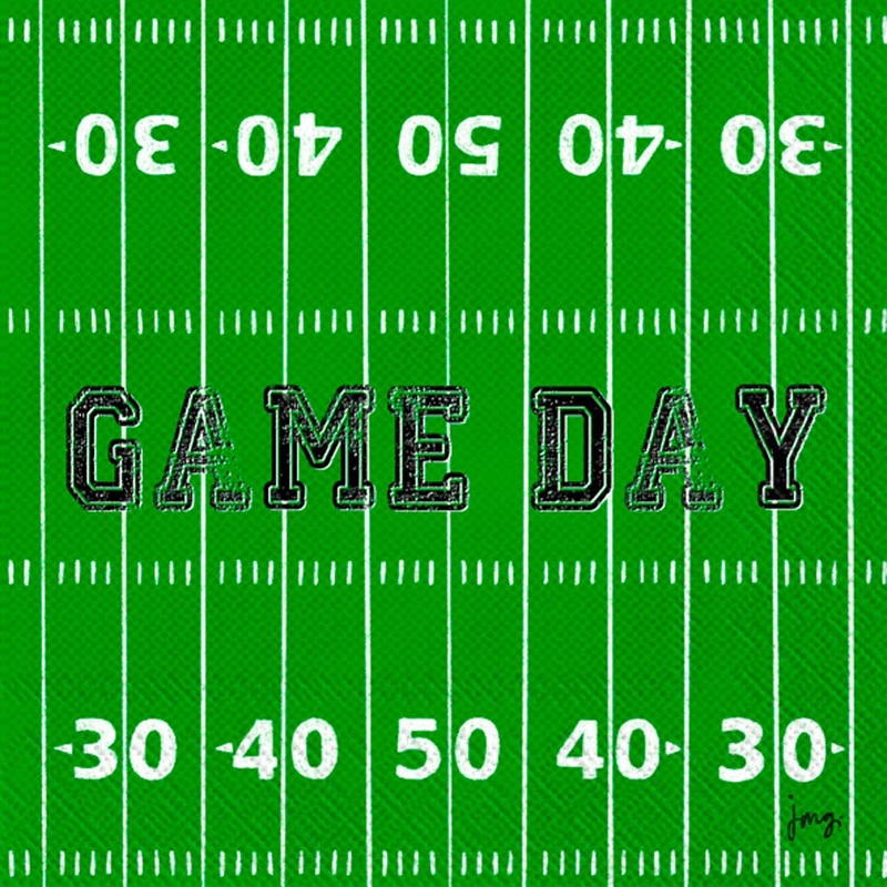 Game Day Field Football Paper Cocktail Napkins pkg/20