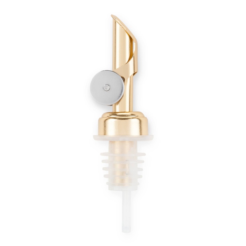 Glide Gold-Finish Weighted Bottle Pourers - Set of 2