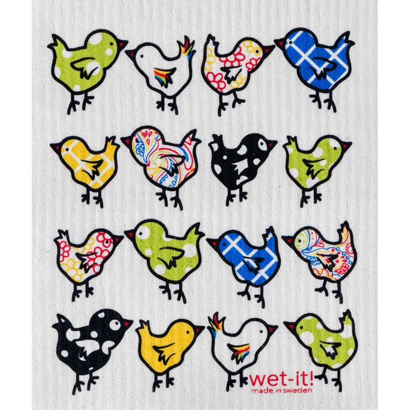 Little Chix Swedish Dishcloth
