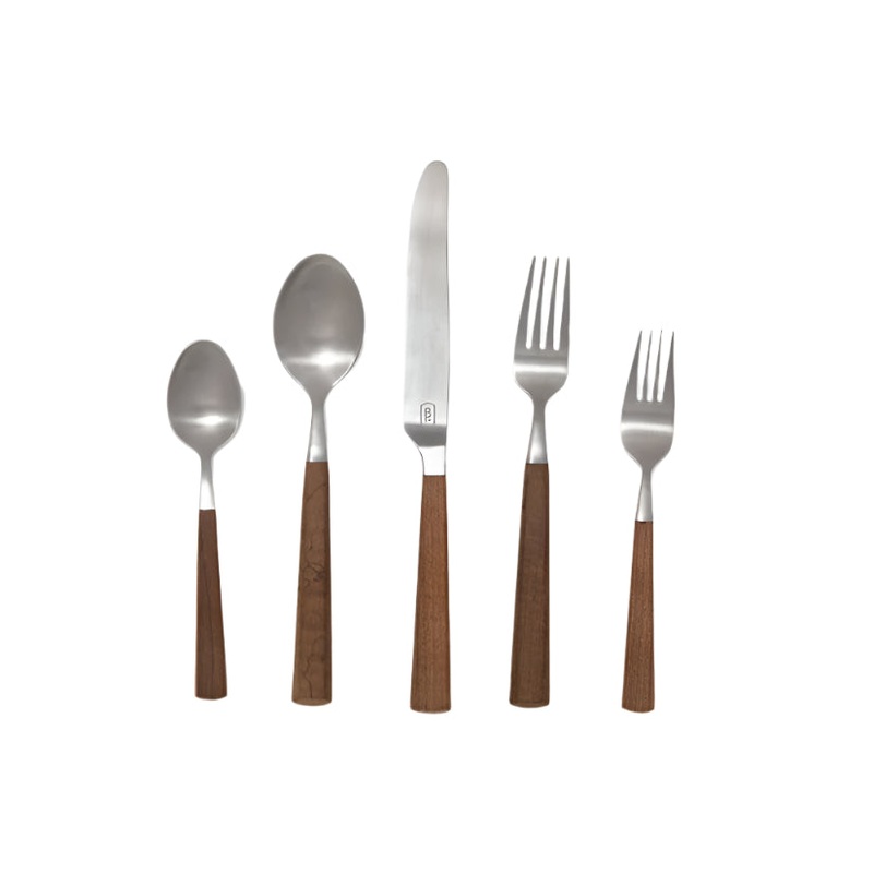 Micah Maple/Stainless Steel Flatware Set (Special Order Only)