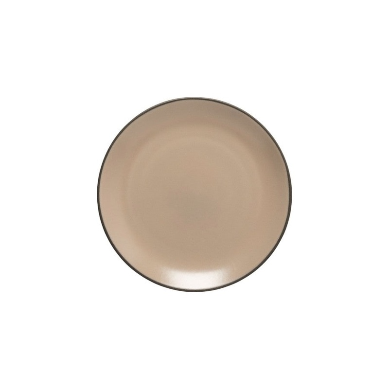 Salad/Dessert Plate, Stacked Organic - Cream