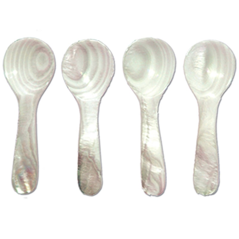 Seashell Spoons, Mini Set of 4