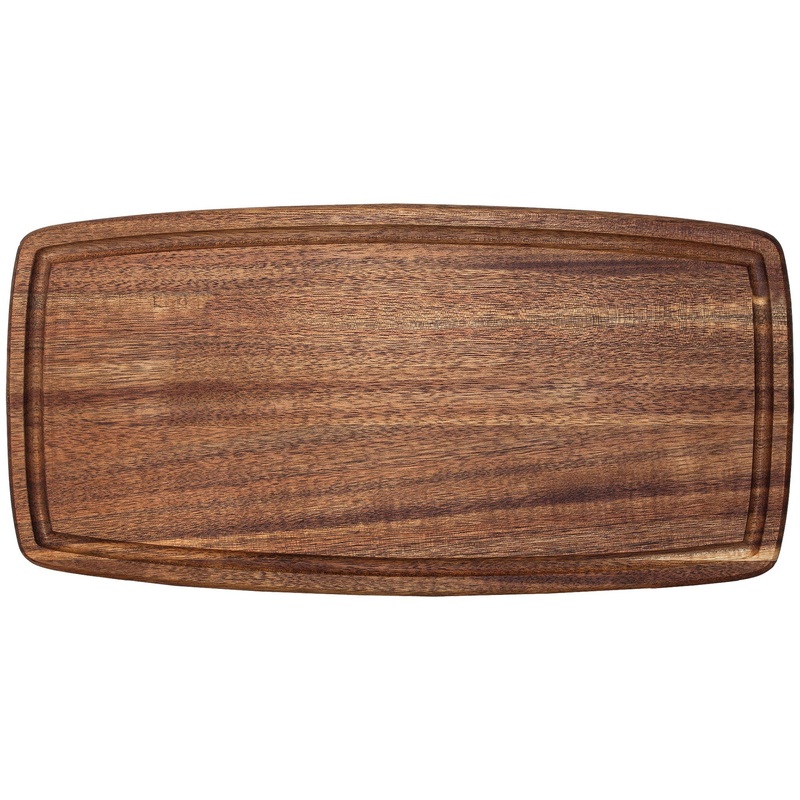 TB Home 14" Acacia Wood Cutting Board with Juice Groove