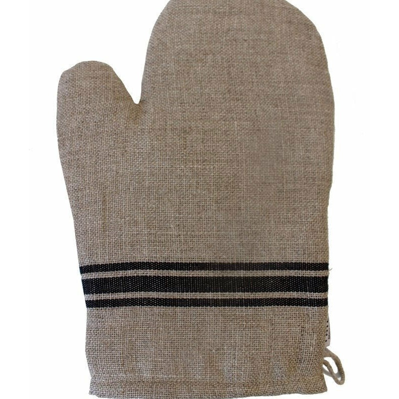 Thieffry Monogramme Oven Mitt - Black