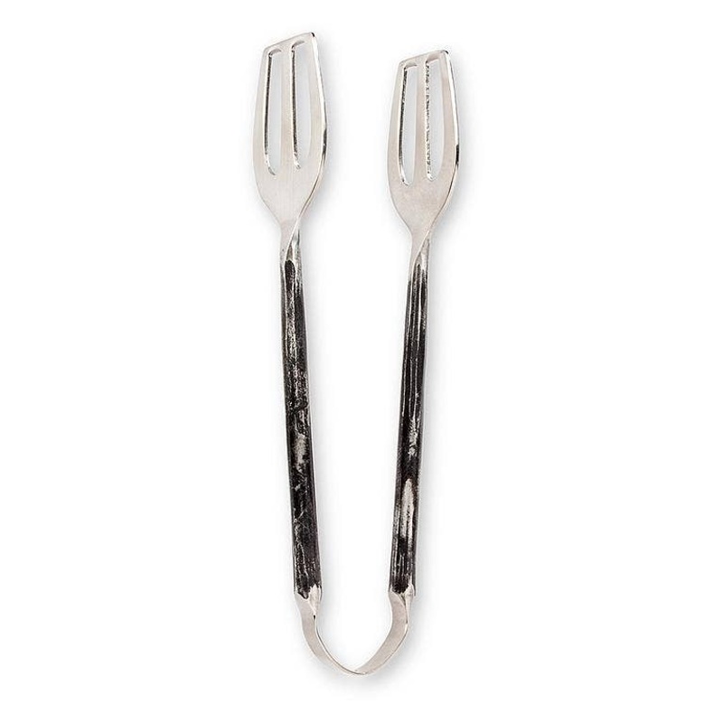Rustic Blk All Purpose Tongs-7"L