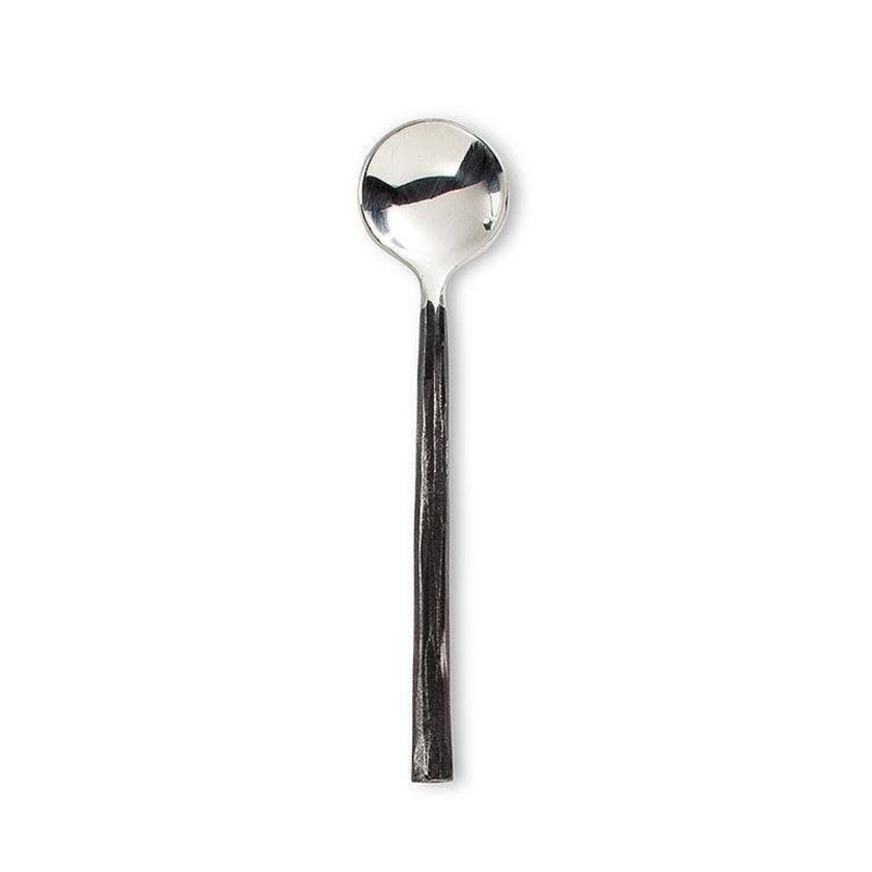Rustic Blk Sm Spoon-4.5"L