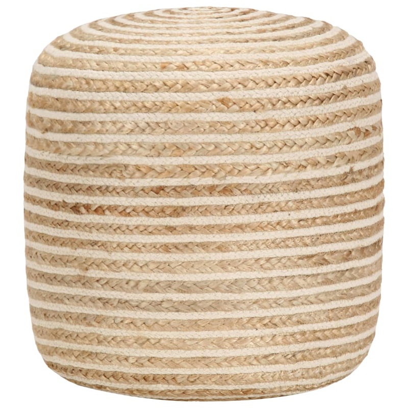 Pouf fait  la main 40 x 45 cm Jute