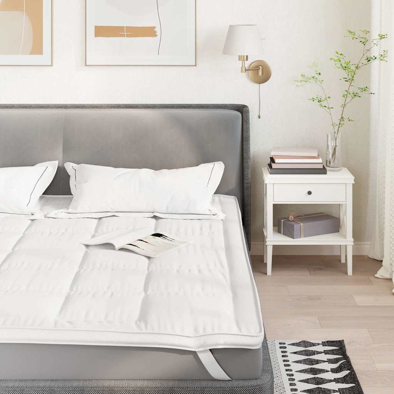 Protge-matelas blanc 100x220 cm