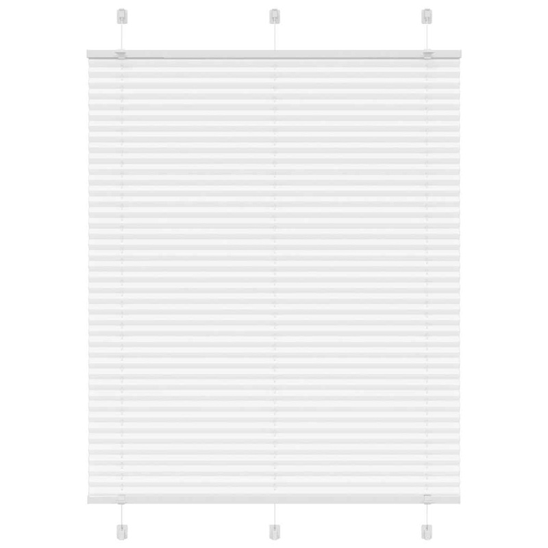 Store pliss blanc 110x150cm largeur du tissu 109,4cm polyester