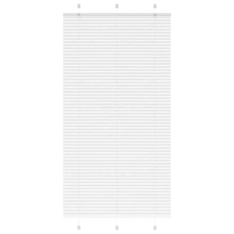 Store pliss blanc 110x200cm largeur du tissu 109,4cm polyester