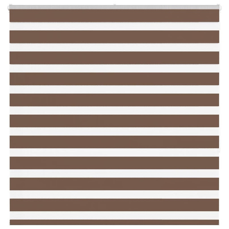 Store zbre marron 150x150cm largeur du tissu 145,9cm polyester