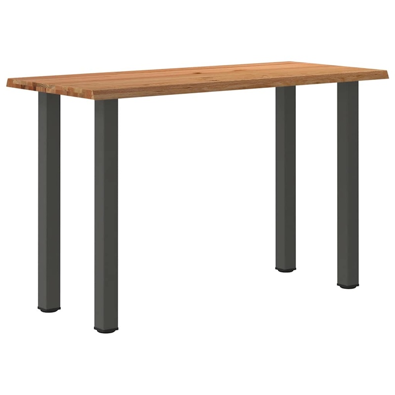 Table de bar et bord vivant bois de chne massif rectangulaire